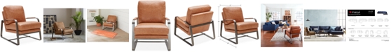 Furniture Jollene Leather Accent Chair